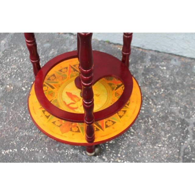 Wood 1970's Mid Century Modern World Globe/ Dry Bar For Sale - Image 7 of 12