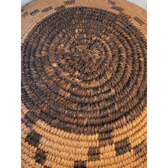 1930s 1930s Large American Hand Woven Basket For Sale - Image 5 of 6
