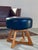 Mid-Century Modern Leather Heywood-Wakefield Swivel Ottoman, Midcentury Modern, 1950s For Sale - Image 3 of 18