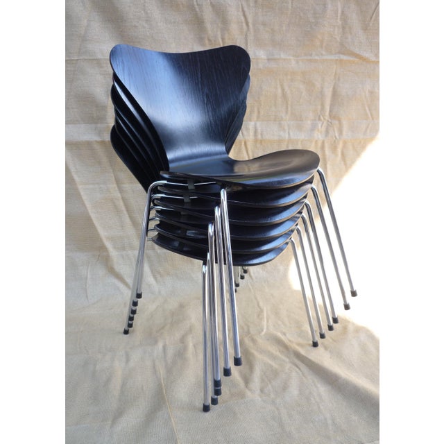 1990s Chair Model 3107 by Arne Jacobsen for Fritz Hansen, 1991 For Sale - Image 5 of 6