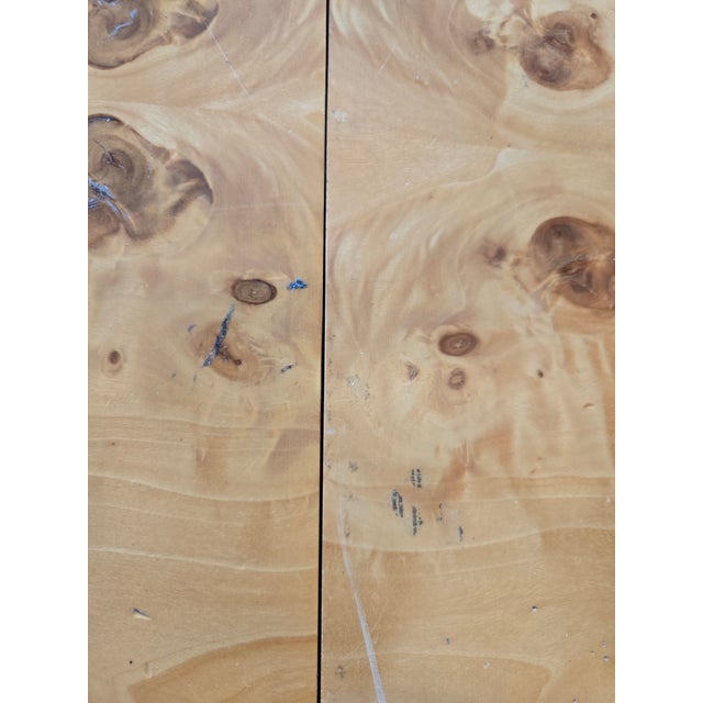 Milo Baughman Burl Wood Dining Table For Sale - Image 12 of 12