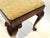 Queen Anne Style Upholstered Mahogany Bench For Sale - Image 11 of 12