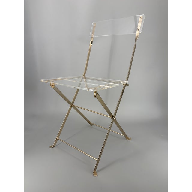 Hollywood Regency Folding Chair by Yonel Lebovici and Bernard Berthet for Marais International, France, 1973 For Sale - Image 14 of 14