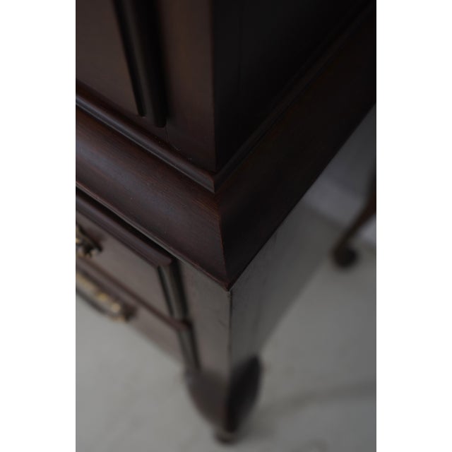 Wood Drexel Heritage 18th C. Mahogany Highboy For Sale - Image 7 of 18
