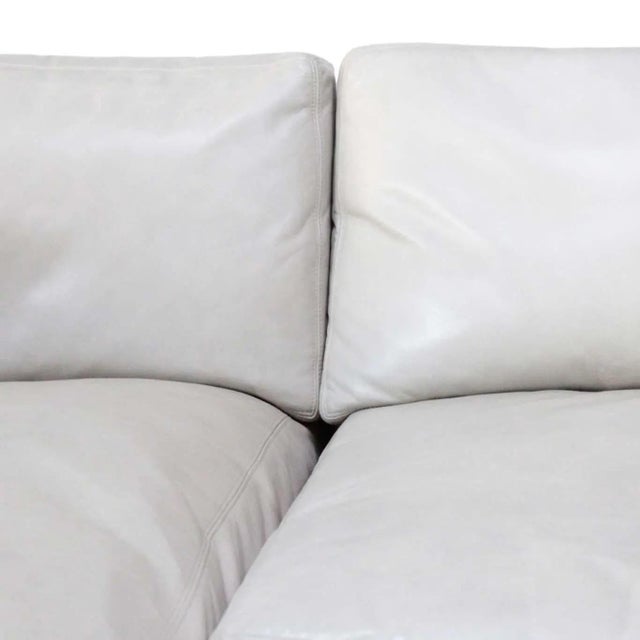 1980s Vintage CustomMade Leather Sectional Sofa Chairish