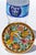 Ceramic Vintage Handmade Spanish Coaster 3.75 Inch 24k Gold Exotic Bird Floral Design Majolica For Sale - Image 7 of 12