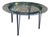Attributed to Maurizio Tempestini for John Salterini “Ribbon” Wrought Iron Dining Table With 54” Glass Top, C. 1950s For Sale