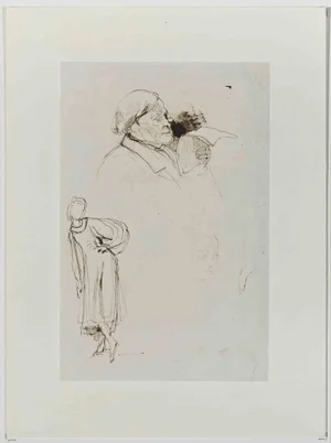 Eugène Giraud, Portraits, Original Drawing on Paper, Late 19th-Century