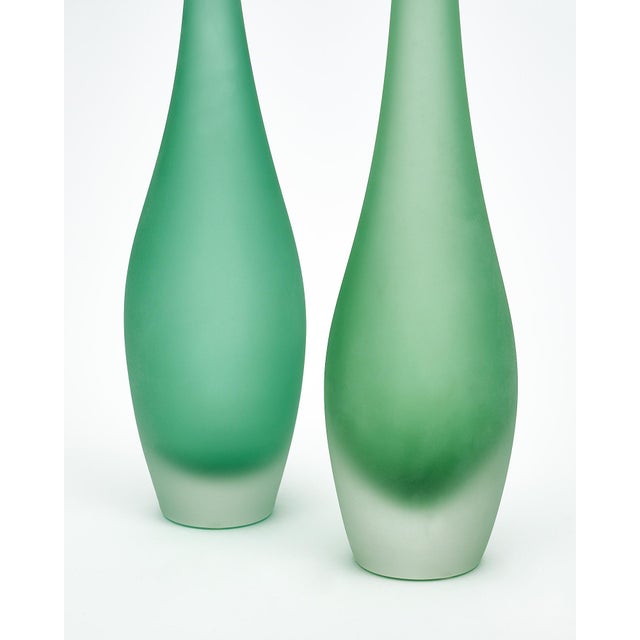 Murano Glass Set of Flute Vases Chairish