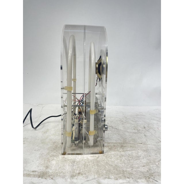 Radio Design in Acrylic Glass and Neon, 1980s For Sale - Image 9 of 18