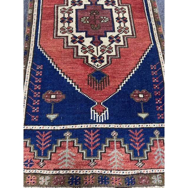Contemporary Turkish Yastik Rug 1'8" x 3'8" For Sale - Image 3 of 5
