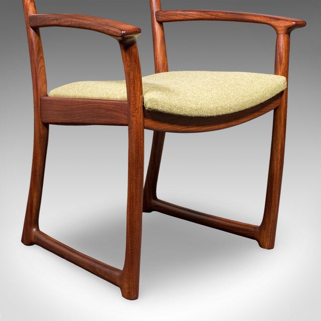 Pair of Vintage Side Chairs, Scottish, Teak, Elbow Seat, Beithcraft, Mid Century For Sale - Image 12 of 12
