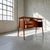 Brown Freestanding Teak Desk from Gunnar Tibergaard ​​Nielsen, Denmark, 1960s For Sale - Image 8 of 9