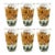 Set of 6 Mid-Century Boscul Glasses With Daisy Written in Script For Sale