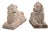 Pair of Scottish Terracotta Recumbent Lions, 19th C., by Ferguslie R. Brown & Son, Paisley. For Sale