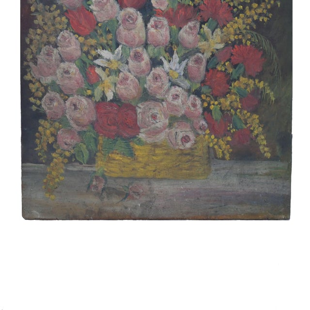 Alice Rey, Floral Still Lifes, Oils on Panels, 1950s, Set of 2 For Sale - Image 15 of 18