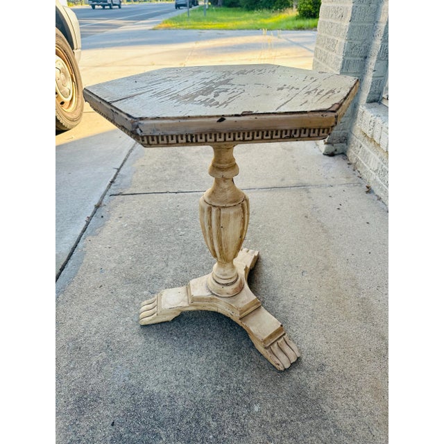 This great piece has just enough “rustic” to be perfect! This patina is from age, we have not created the finish on it. It...