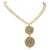 The necklace is composed of natural river pearls, which are irregular in shape, giving the piece a textured and organic...