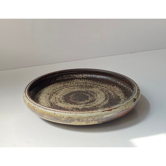 Royal Copenhagen Danish Glazed Stoneware Dish by Carl Halier for Royal Copenhagen, 1960s For Sale - Image 4 of 9