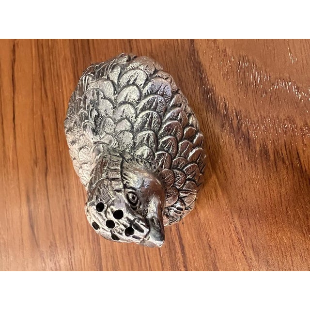 Vintage Coarse Salt and Pepper Shakers in the Shape of Quails by Gucci for Gucci, 1960s, Set of 3 For Sale - Image 9 of 11