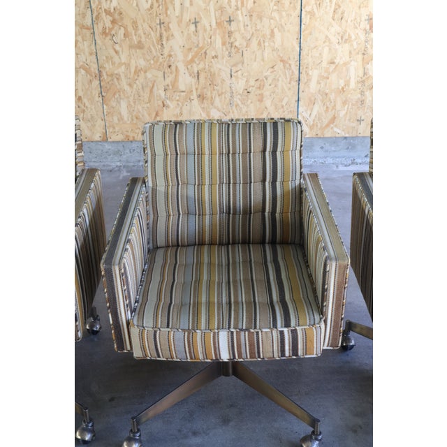 1960s Swivel Executive Chairs by Edward Wormley for Dunbar, 1960s For Sale - Image 5 of 15