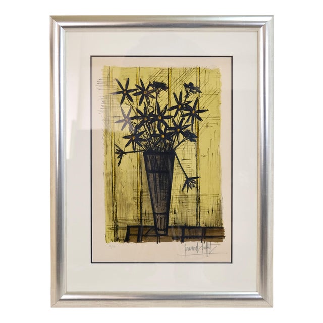 Bernard Buffet, Bouquet of flowers, Lithograph For Sale