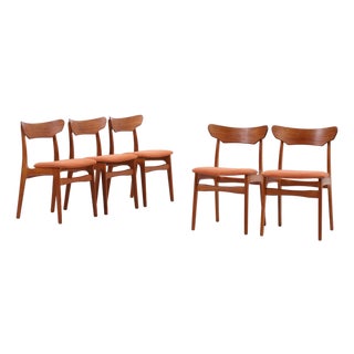 Danish Teak Chairs from Schiønning & Elgaard, Set of 5 For Sale