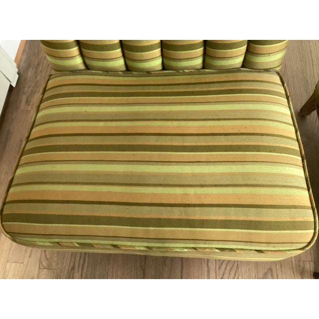 Mid-Century Modern 1960s Pair of Midcentury Modern Slipper Upholstered Chairs For Sale - Image 3 of 17