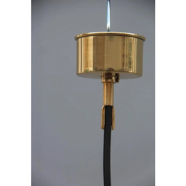 Brass and Murano Glass Pendant Lamp, 1970s For Sale - Image 4 of 13