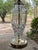 Transparent 1980s Vintage Crystal & Brass Table Lamp Hollywood Regency, Criss-Cross Cuts For Sale - Image 8 of 10