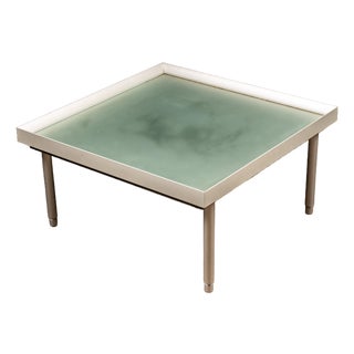 1970s Modernist Aluminum Coffee Table For Sale