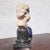 17th Century White Marble Putto Head on a Column For Sale - Image 5 of 18