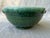 Vintage Green Glazed Ceramic Pottery Bowl With Side Handles For Sale - Image 4 of 12