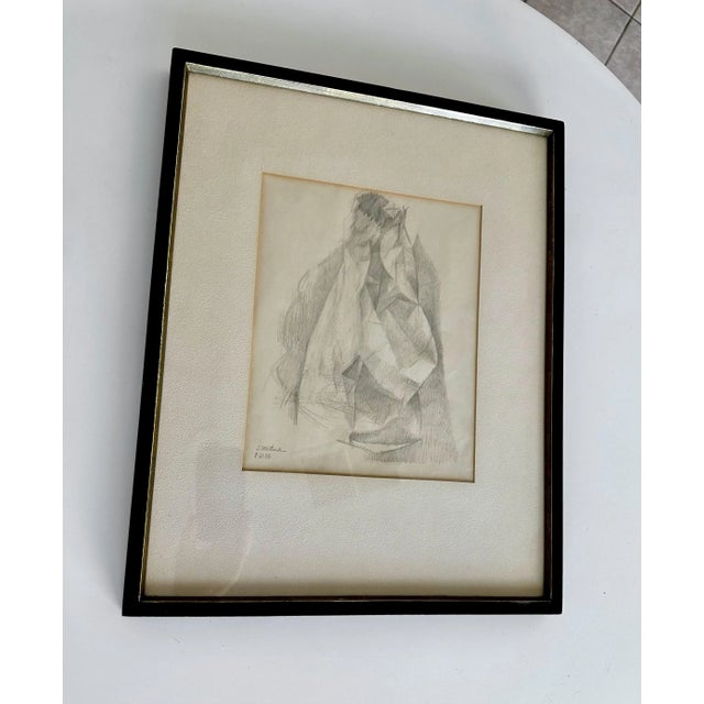Stanley Mitruk Mid-Century Drawing by Listed Artist Stanley Mitruk For Sale - Image 4 of 12