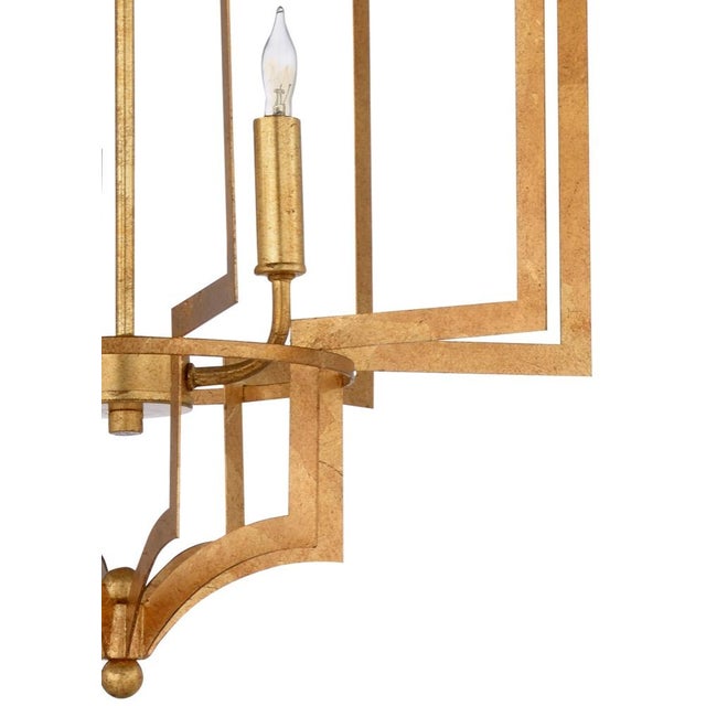 Antique gold leaf finish on iron, adjustable extension rod from 6" to 42", comes with one 6" rod and three 12" rods 22h x...