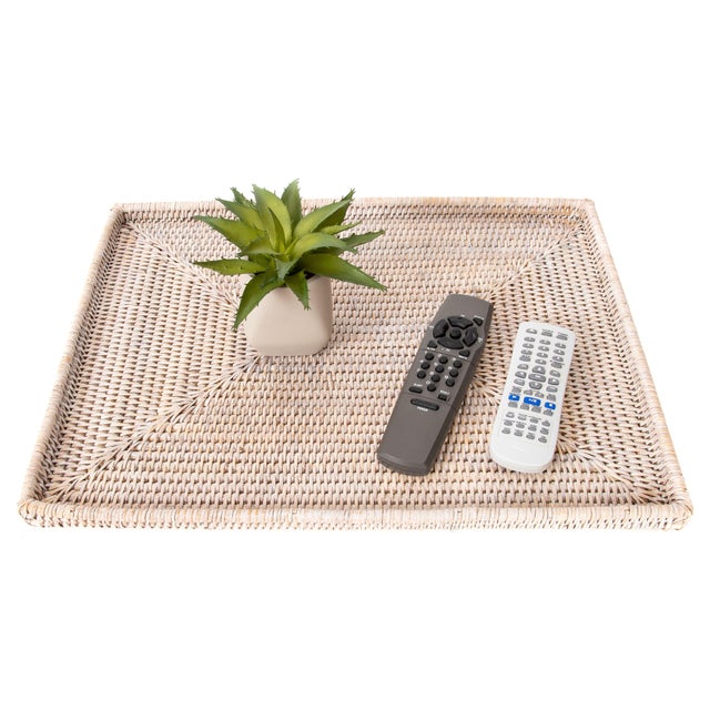 2020s Artifacts Rattan Rectangular Tray For Sale - Image 5 of 6