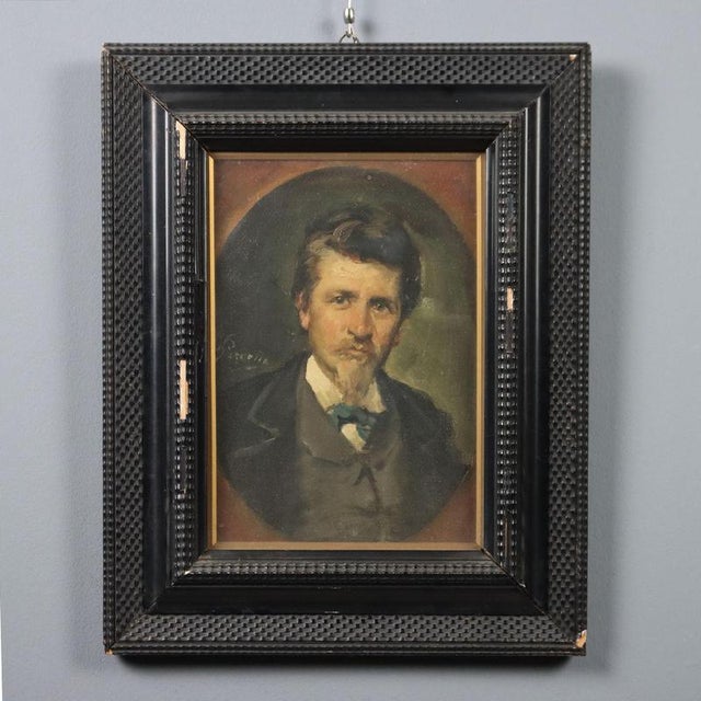 Giovanni Pezzotta, Portrait, Oil on Canvas For Sale - Image 10 of 10