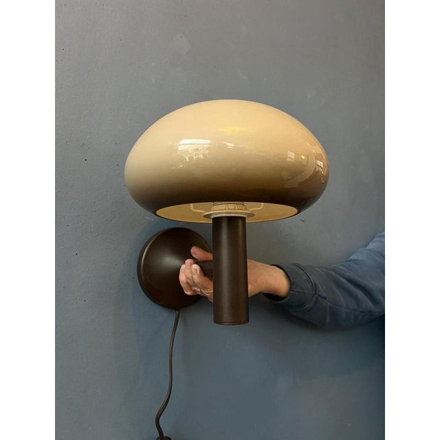 Vintage Space Age Mushroom Wall Sconce from Massive For Sale - Image 10 of 13