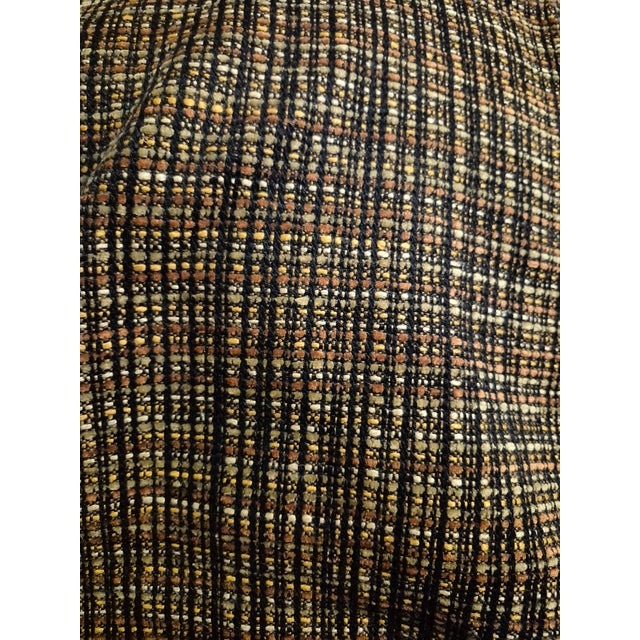 Chanel Style Black Beige Boucle Fabric Remnant For Sale In Atlanta - Image 6 of 9