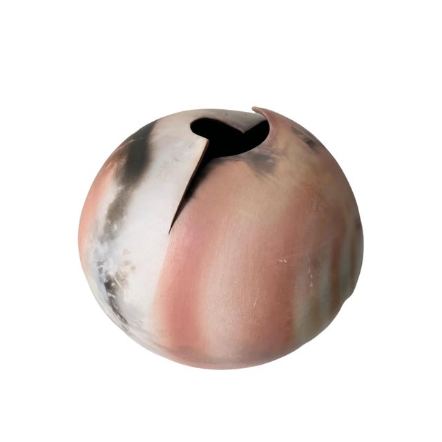 Burnt Form Ceramic Vase Singed A burned form is hand-made of a special clay then smokefired. Smoke fire is a technique in...