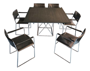 Arco Dining Set from Arnold Merckx, 1980s, Set of 7