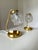 Mid-Century Modern Mid-Century Modern Brass and Glass Bubble Table Lamps by Richard Essig for Saku Leuchten, 1960s, Set of 2 For Sale - Image 3 of 9