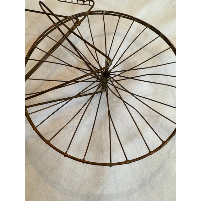 Late 20th Century Late 20th Century Artist Made Metal Bicycle Sculpture For Sale - Image 5 of 12