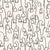 Contemporary Sample - Baby Bells Wallpaper by Susan Hable in Black / Off White For Sale - Image 3 of 3