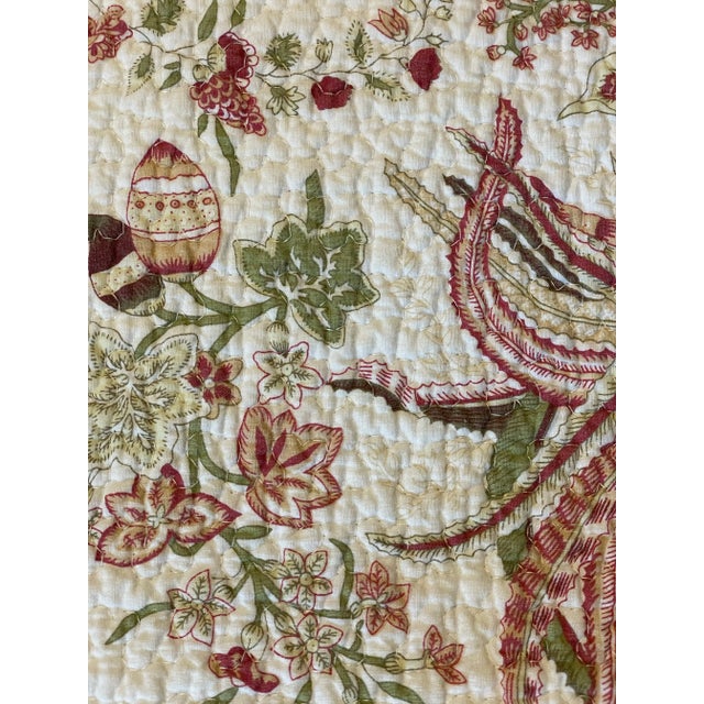 Cream Pierre Frey French Botanical Reversible Table Runner For Sale - Image 8 of 10