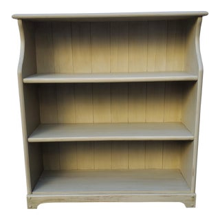1950s Maple Bookcase Painted in Grey For Sale