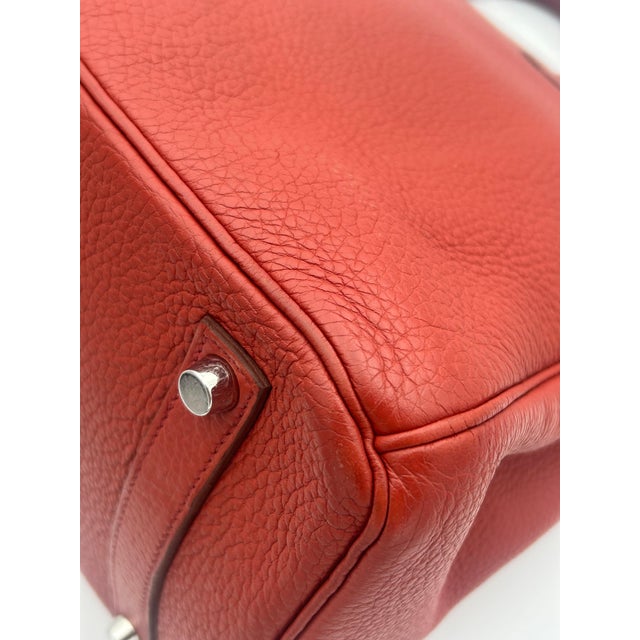 Hermès Hermès Red Birkin Bag 35 Togo Leather 2009 For Sale - Image 4 of 12
