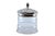 Glass Bottle with Embossed Silver Lid and Pine Cone-Shaped Handle For Sale - Image 11 of 11