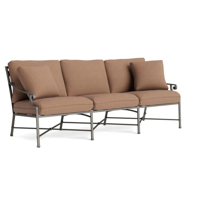 Brown Jordan Venetian Sofa, Mica frame with Fusion Clay fabric For Sale - Image 12 of 12