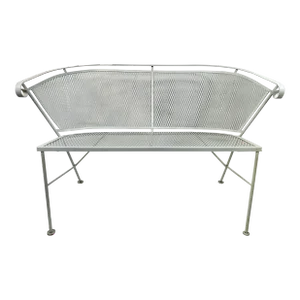 1960s Salterini Style Wrought Iron Garden Patio Settee